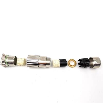 9M23 Heavy-Duty Servo Motor Connector Aviation Plug Square Socket with 17 Cores and 1000V Voltage Rating