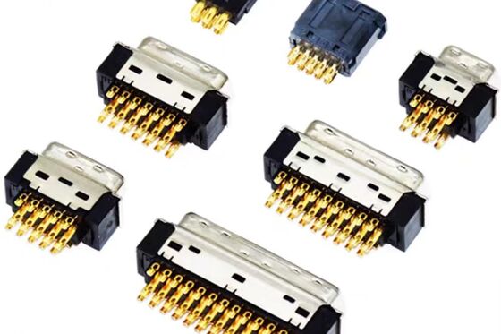Servo SCSI Connector with 1000V Voltage Rating and Silver Gold Plated Contacts for Industrial Automation
