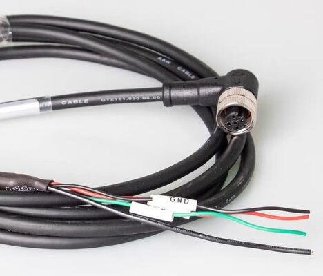 M12 Waterproof Aviation Connector with 4/5/8-pin Options for Industrial Automation Servo Motor Applications