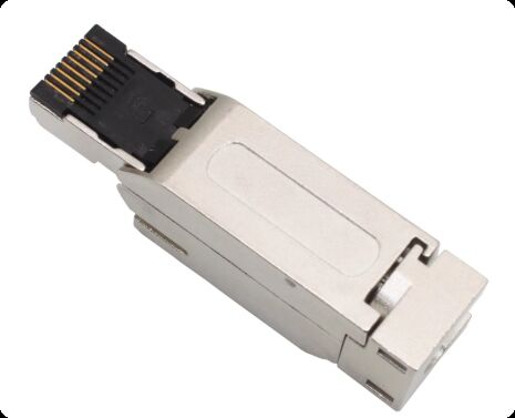 Siemens RJ45 Servo Motor Connector with Silver and Gold-Plated Pins for Industrial Ethernet Applications