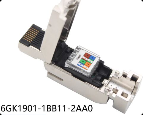 Siemens RJ45 Servo Motor Connector with Silver and Gold-Plated Pins for Industrial Ethernet Applications