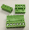 RD HT508R 5.08mm pitch 2P-12P 300V 10A male pin type pulggable connector  plug in terminal block green color