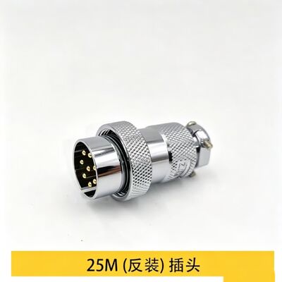 M23 4pin 8pin 6pin Servo Motor Connector Aviation Plug with 1000V Voltage Rating and Silver Gold-Plated Pins for Panel or Cable Mount