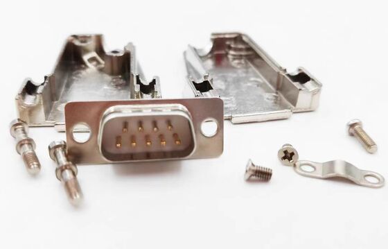 Industrial-grade DB9 Connector with Metal Shell and Solder Type for Servo Motor Applications