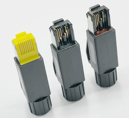 RJ45 4PIN, 8PIN PROFINET Website CAT plug  NET Fully shielded, No-crimp Industry connector