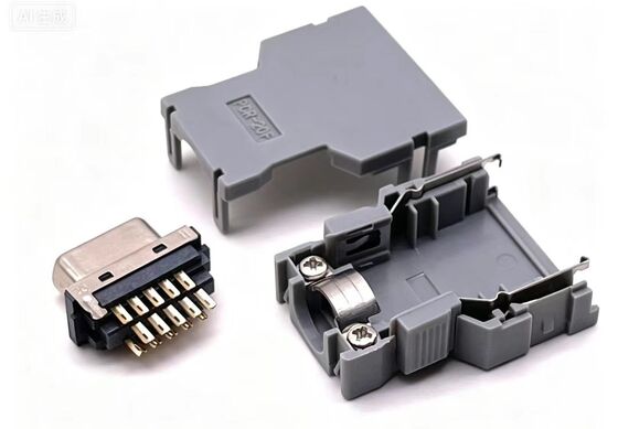 20-pin FANUC Servo Motor Connector with 1000V Voltage Rating and Crimp/Solder Termination