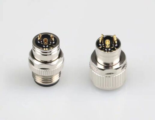 Integral Non-Detachable Shielded Solder-Type M12 Connector for Servo Motor Connector Systems