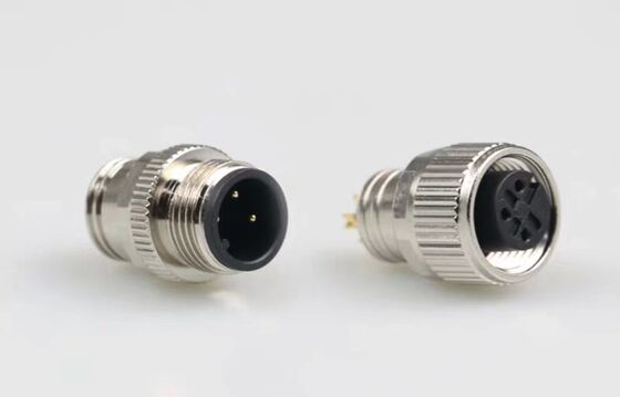 Integral Non-Detachable Shielded Solder-Type M12 Connector for Servo Motor Connector Systems
