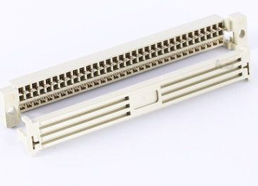 PBT Konut ile DIN 41612 3 Satır 64 Pin IDC Soket Konnektörü Bakır Alaşımlı Malzeme