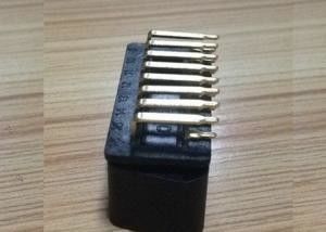 Pcb Lehimli OBDII PIN Header 16 Pin J1962 Altın Kaplama Erkek Pin 12 V 90 Derece Bağlayıcı